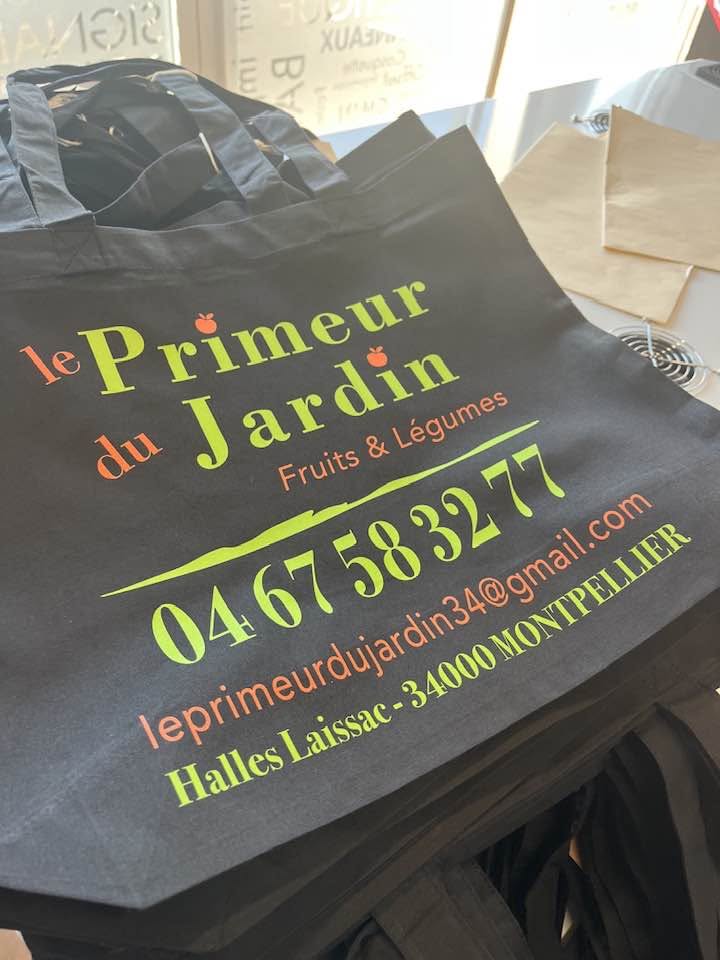FLOCAGE SUR SACS COTON